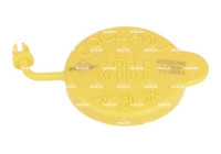 Closing cover, coolant reservoir