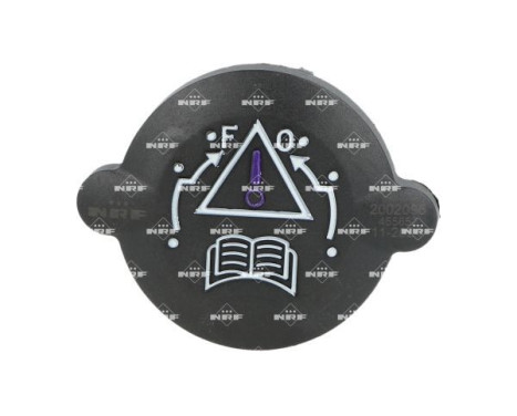 Closing cover, coolant reservoir