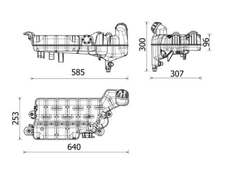 Expansion Tank, coolant BEHR *** PREMIUM LINE ***, Image 2