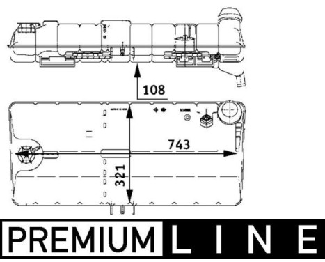 Expansion Tank, coolant BEHR *** PREMIUM LINE ***