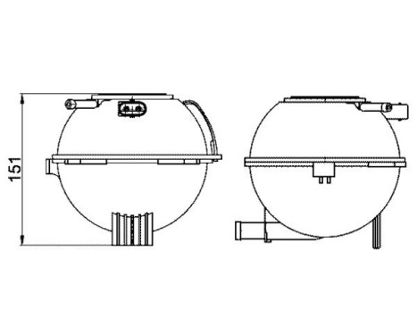 Expansion Tank, coolant BEHR