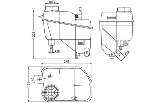 Expansion Tank, coolant BEHR