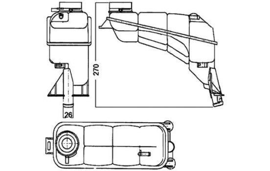 Expansion Tank, coolant BEHR