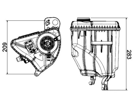 Expansion Tank, coolant BEHR, Image 4