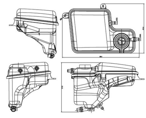 Expansion Tank, coolant BEHR