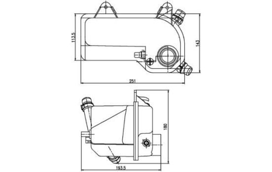 Expansion Tank, coolant BEHR