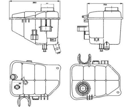 Expansion Tank, coolant BEHR