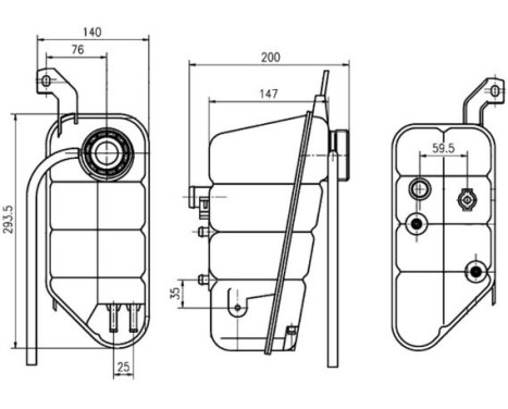 Expansion Tank, coolant BEHR