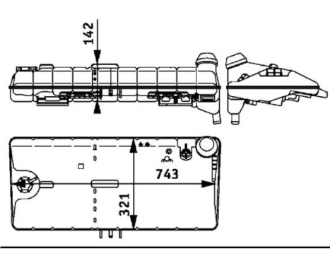 Expansion Tank, coolant BEHR