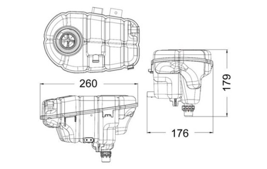 Expansion Tank, coolant BEHR