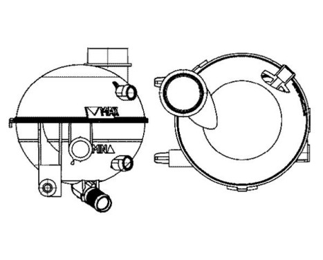 Expansion Tank, coolant BEHR