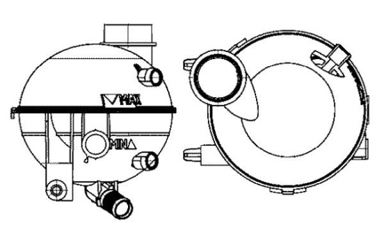 Expansion Tank, coolant BEHR