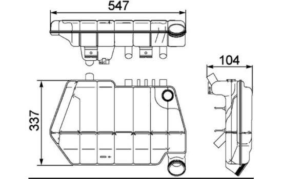 Expansion Tank, coolant BEHR