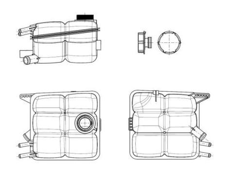 Expansion Tank, coolant EASY FIT