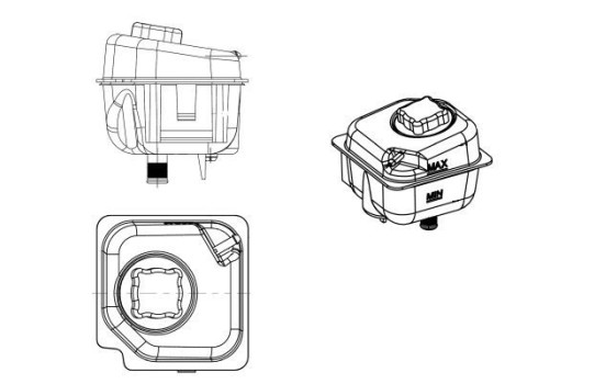 Expansion Tank, coolant EASY FIT, Image 3