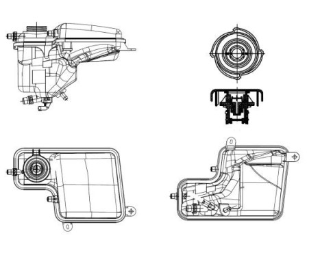 Expansion Tank, coolant EASY FIT, Image 5