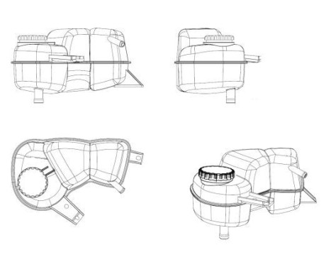 Expansion Tank, coolant EASY FIT, Image 5