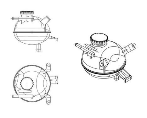 Expansion Tank, coolant EASY FIT, Image 5