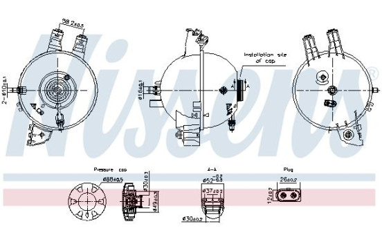 Expansion tank, coolant ** FIRST FIT **