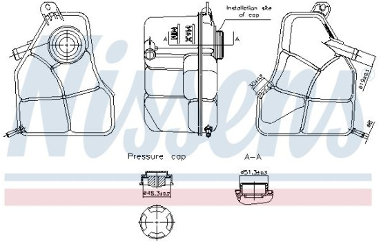 Expansion tank, coolant ** FIRST FIT **