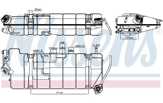 Expansion Tank, coolant, Image 2