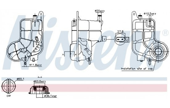 Expansion tank, coolant