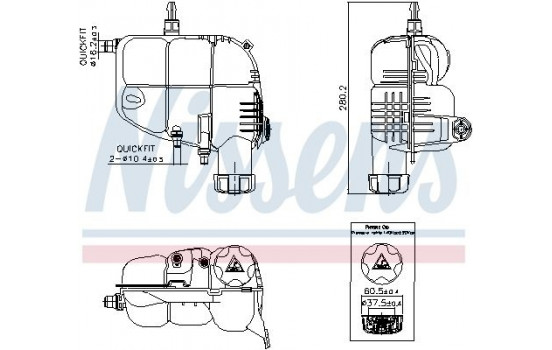 Expansion tank, coolant