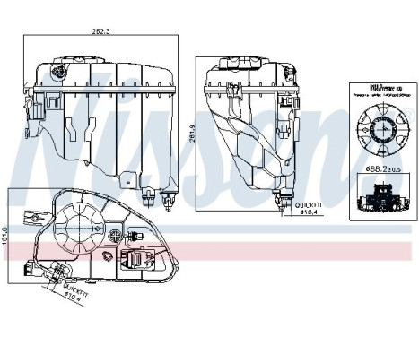 Expansion tank, coolant