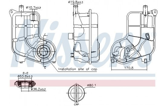 Expansion tank, coolant