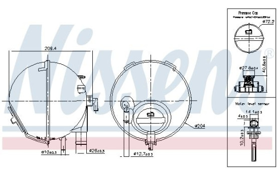 Expansion tank, coolant
