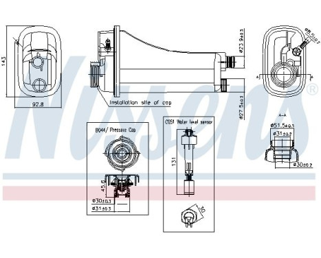 Expansion tank, coolant