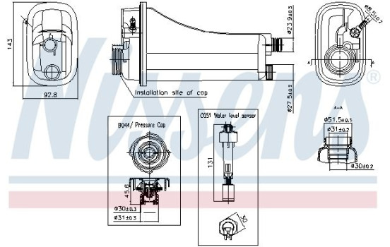 Expansion tank, coolant