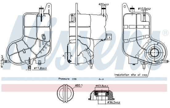 Expansion tank, coolant