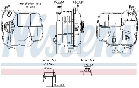 Expansion tank, coolant