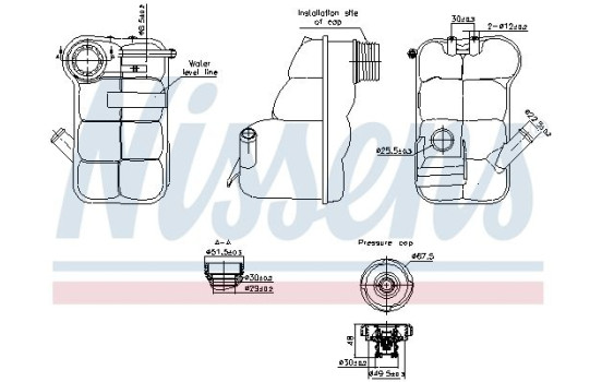 Expansion tank, coolant