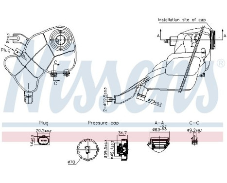 Expansion tank, coolant
