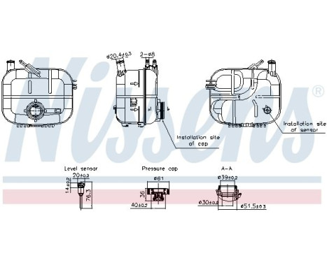 Expansion tank, coolant
