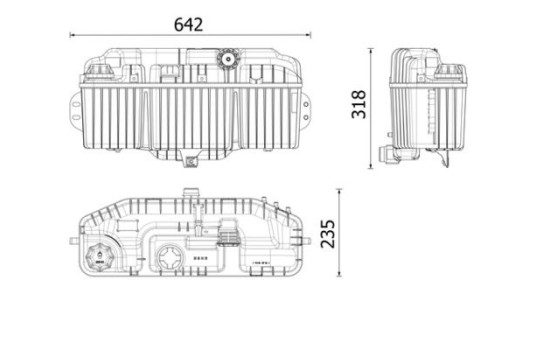 Expansion tank, coolant
