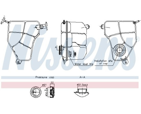 Expansion tank, coolant