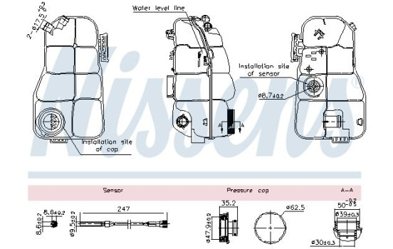 Expansion tank, coolant