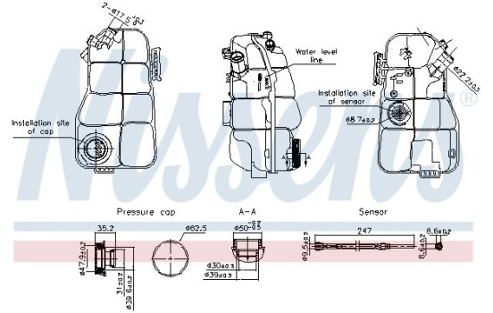 Expansion tank, coolant