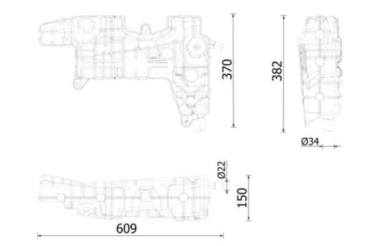 Expansion tank, coolant