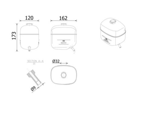 Expansion tank, coolant