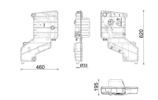 Expansion tank, coolant
