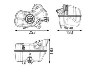 Expansion tank, coolant