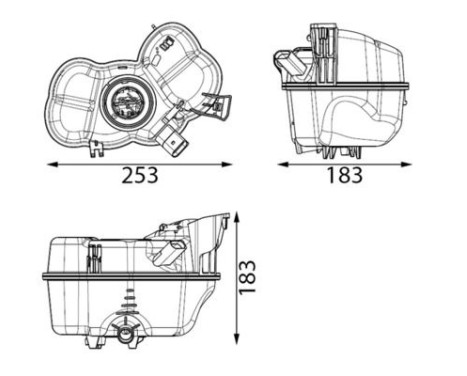 Expansion tank, coolant