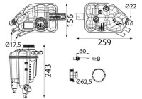 Expansion tank, coolant
