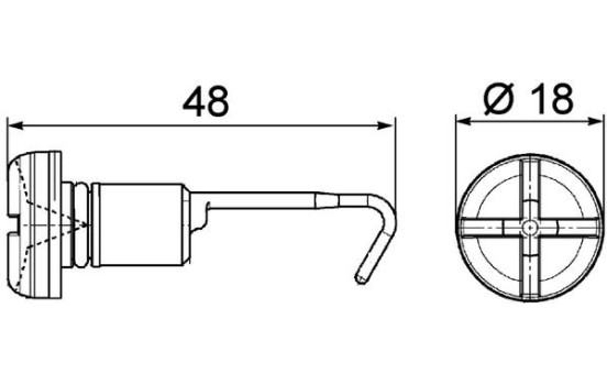 Screw, radiator cap, Image 2