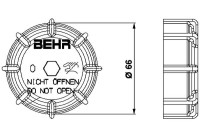 Sealing Cap, coolant tank BEHR *** PREMIUM LINE ***