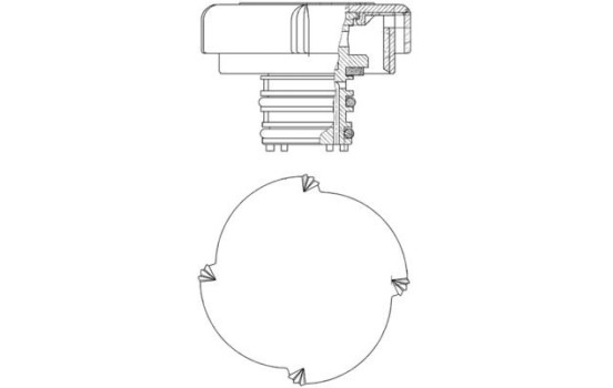 Sealing Cap, coolant tank PREMIUM LINE, Image 2